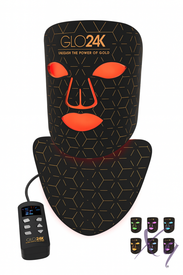 Glo24K 7 Color LEDPhoton Rejuvenation Super Mask Red Light