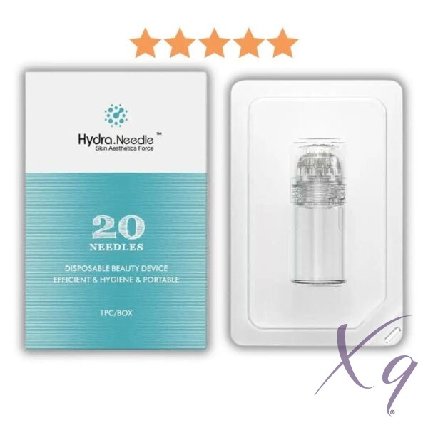 Hydra.Needle Stamp Microneedle System 20 Needles (Glass)