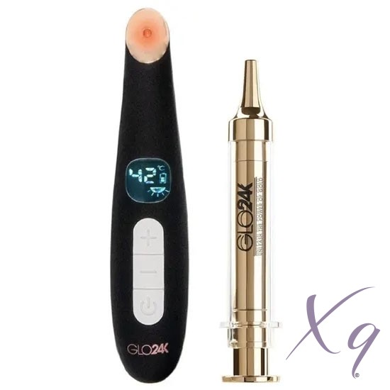 Glo24K - LED Eye Care Beauty Massager + 24K Express Facelift Cream